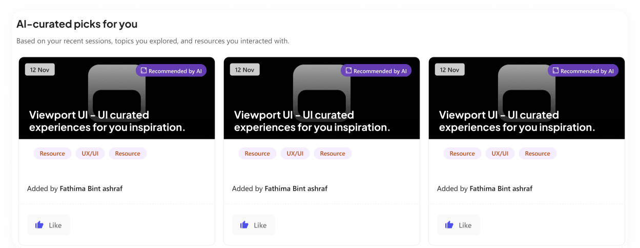 AI curated section