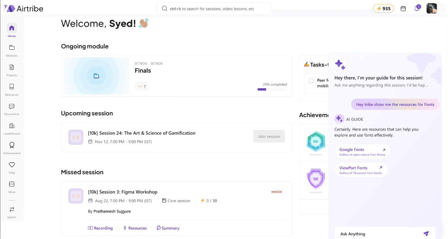 AI learning companion